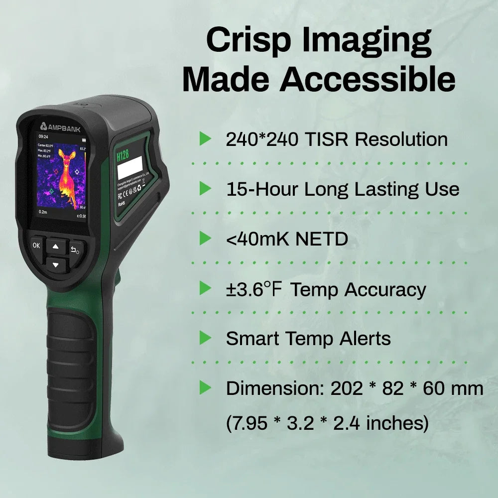 AMPBANK Handheld Thermal Imaging Camera for HVAC and Electrical Diagnostics