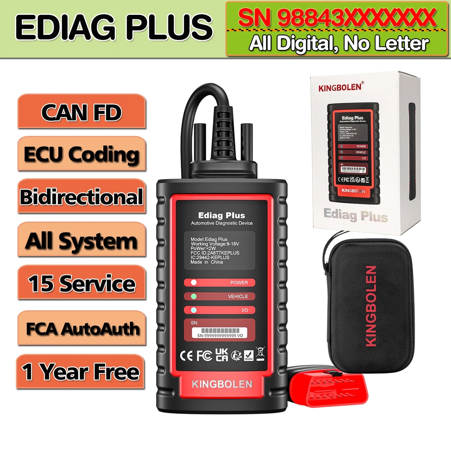 ThinkCar ThinkDiag 2 Auto Diagnostic Tool ECU Coding OBD2 Scanner