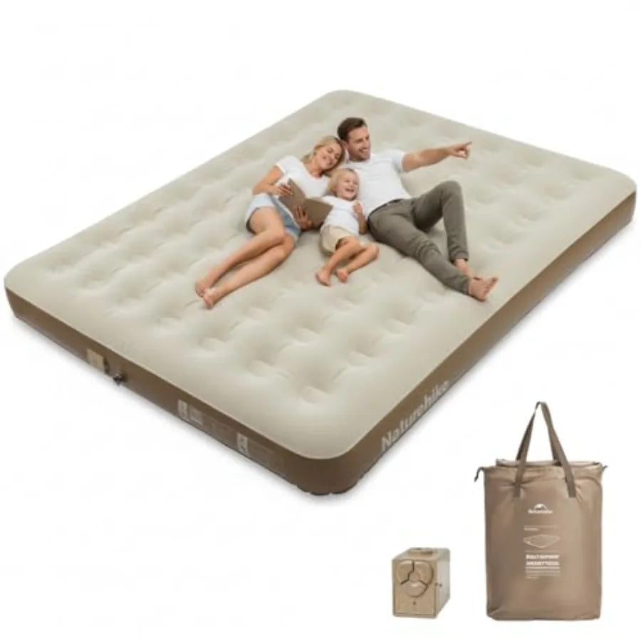 Rechargeable Air Mattress With Built In Pump for Camping Guests