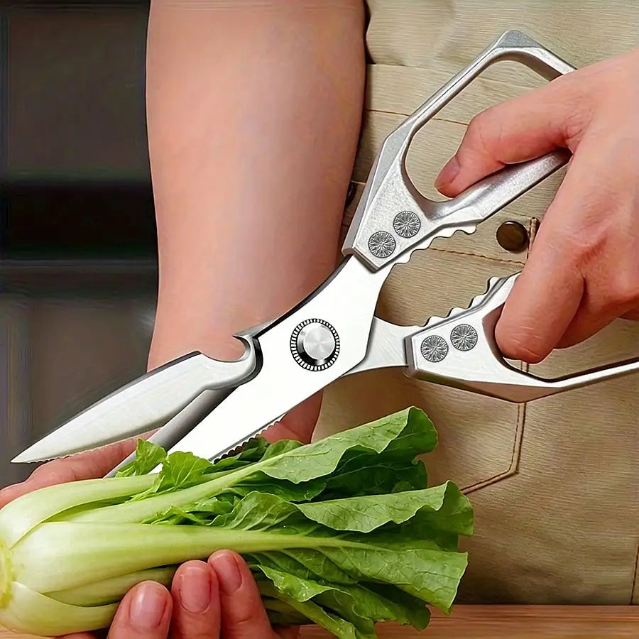 Heavy Duty Stainless Steel Kitchen Scissors With Ergonomic Handles