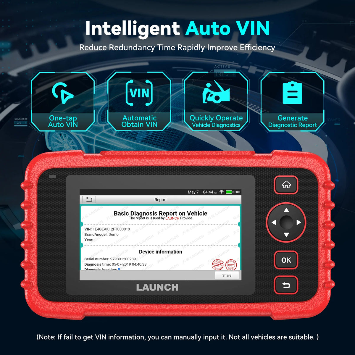 LAUNCH CRP123X Automotive Diagnostic Scanner With Four System OBD2 Support