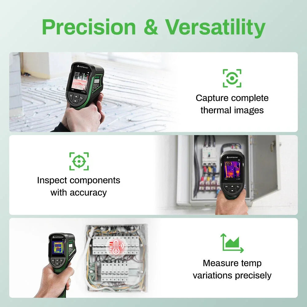 AMPBANK Handheld Thermal Imaging Camera for HVAC and Electrical Diagnostics