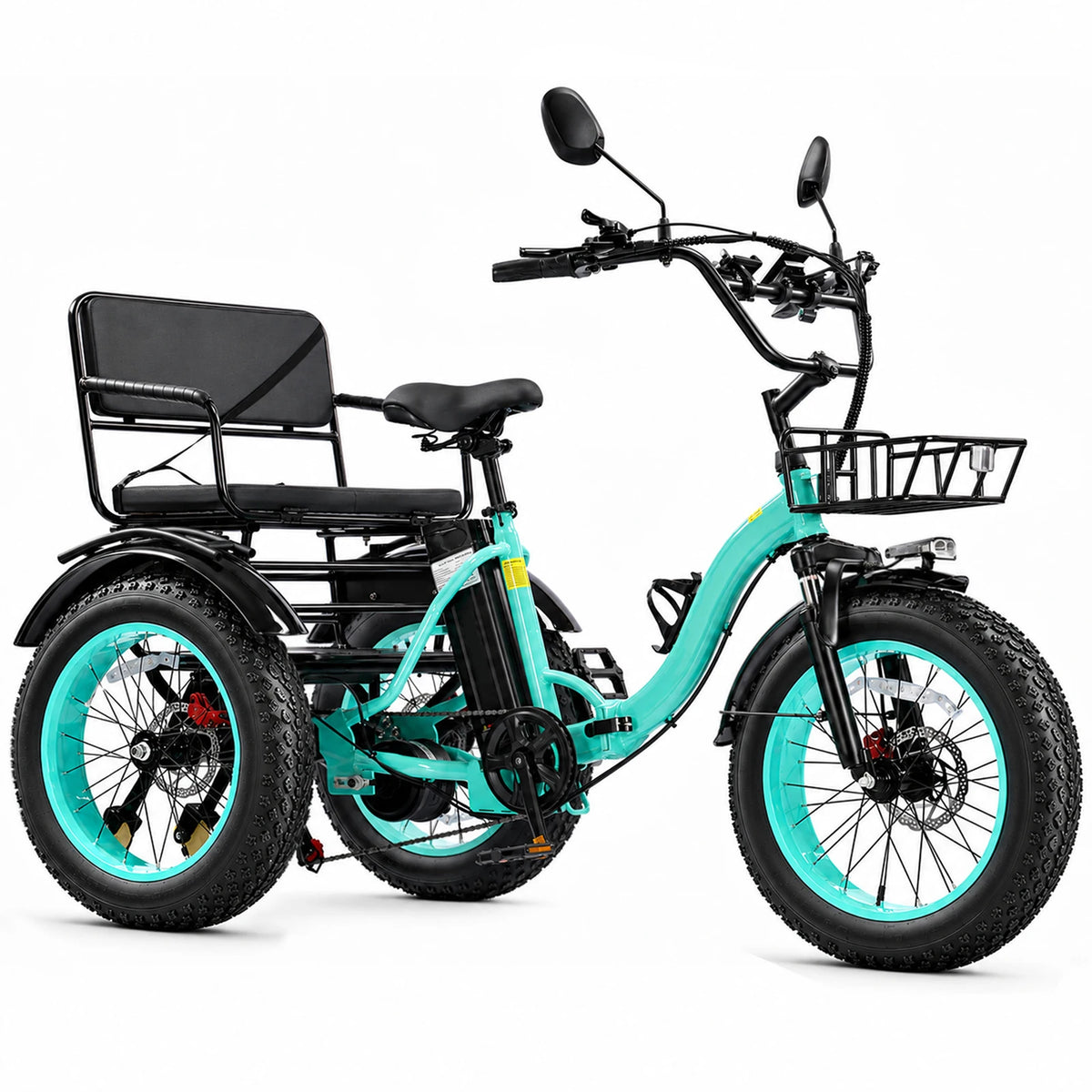 Foldable Electric Tricycle for Seniors and Commuters With Pedal Assist