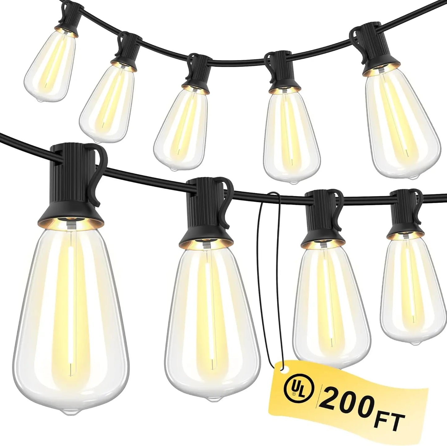 MIMIRGB Outdoor LED String Lights Waterproof Patio Garden Decor