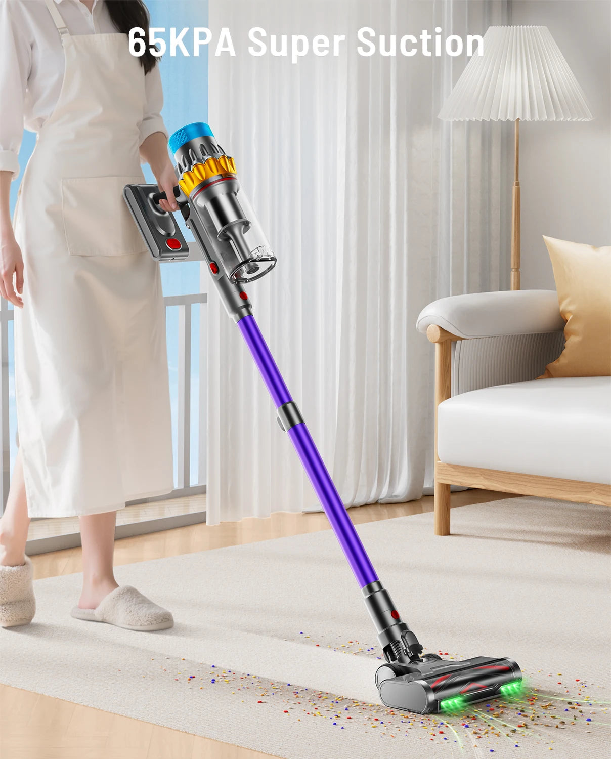 VAKERR X15 Pro 650W Cordless Vacuum Cleaner Pet Hair Suction