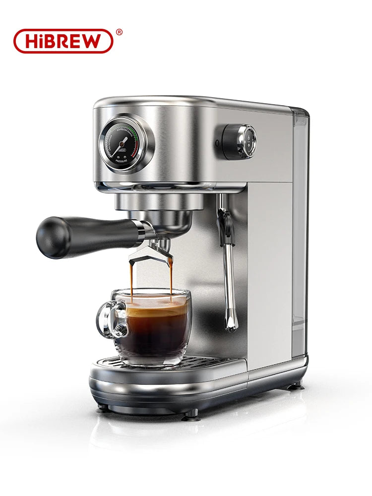 HiBREW H10B Semi Automatic Espresso Machine With Adjustable Temperature