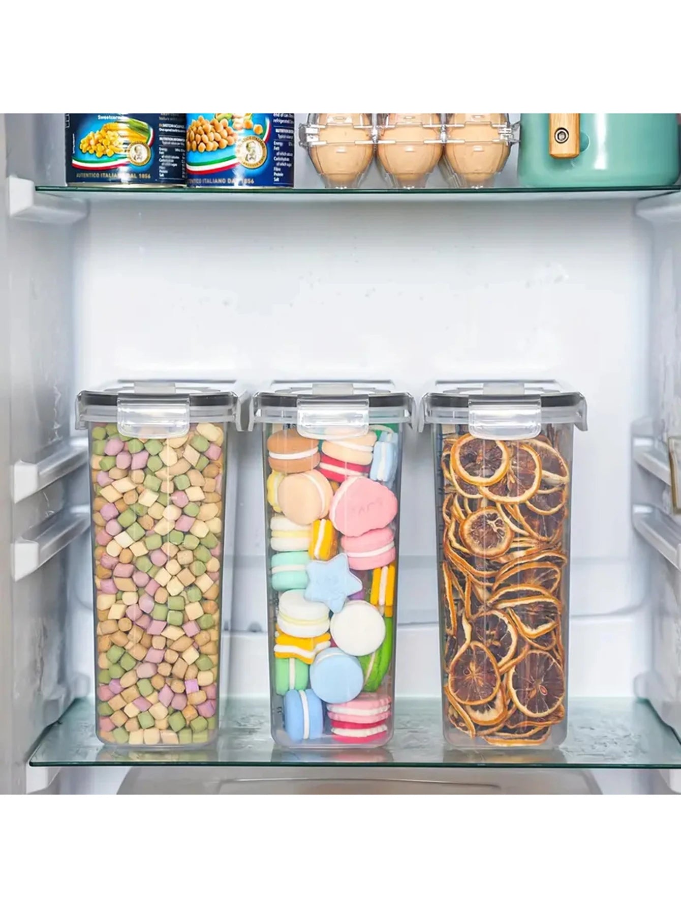 Airtight Food Storage Containers With Lids 4-Pack Bundle
