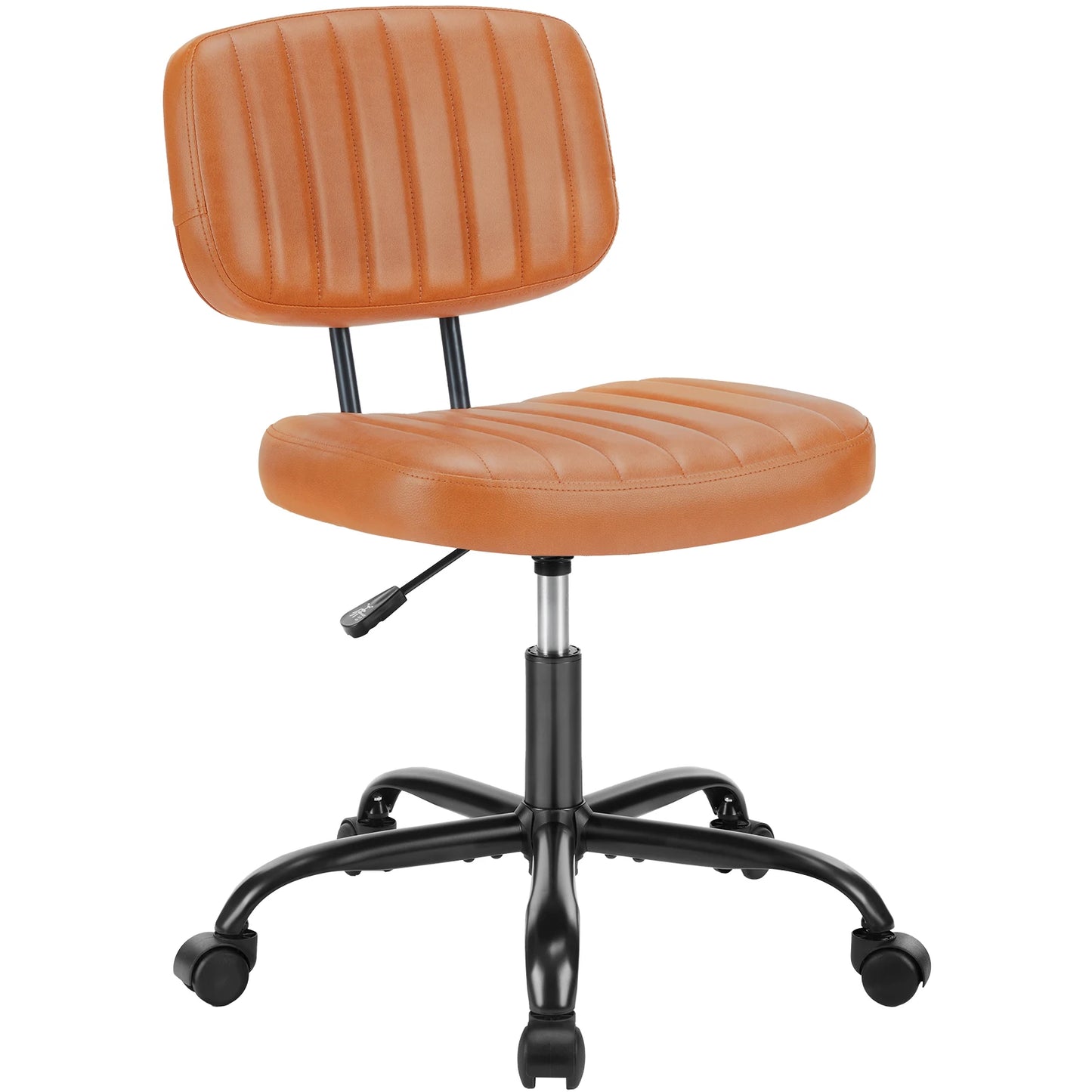 JHK Armless Office Chair With Lumbar Support 360 Degree Swivel