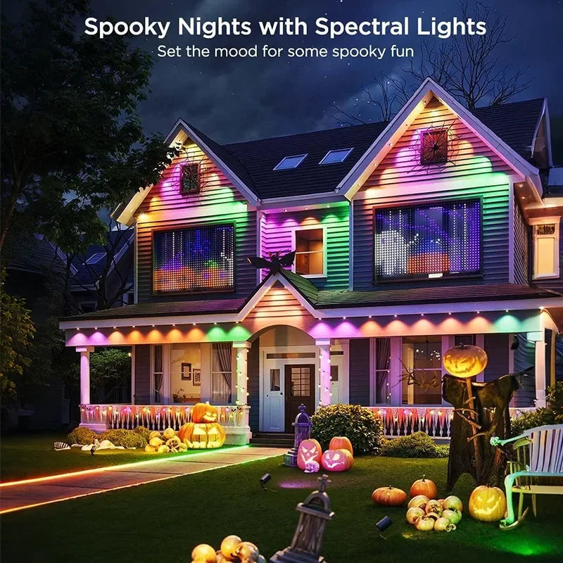 Mimirgb Waterproof Permanent Outdoor Garden String Lights