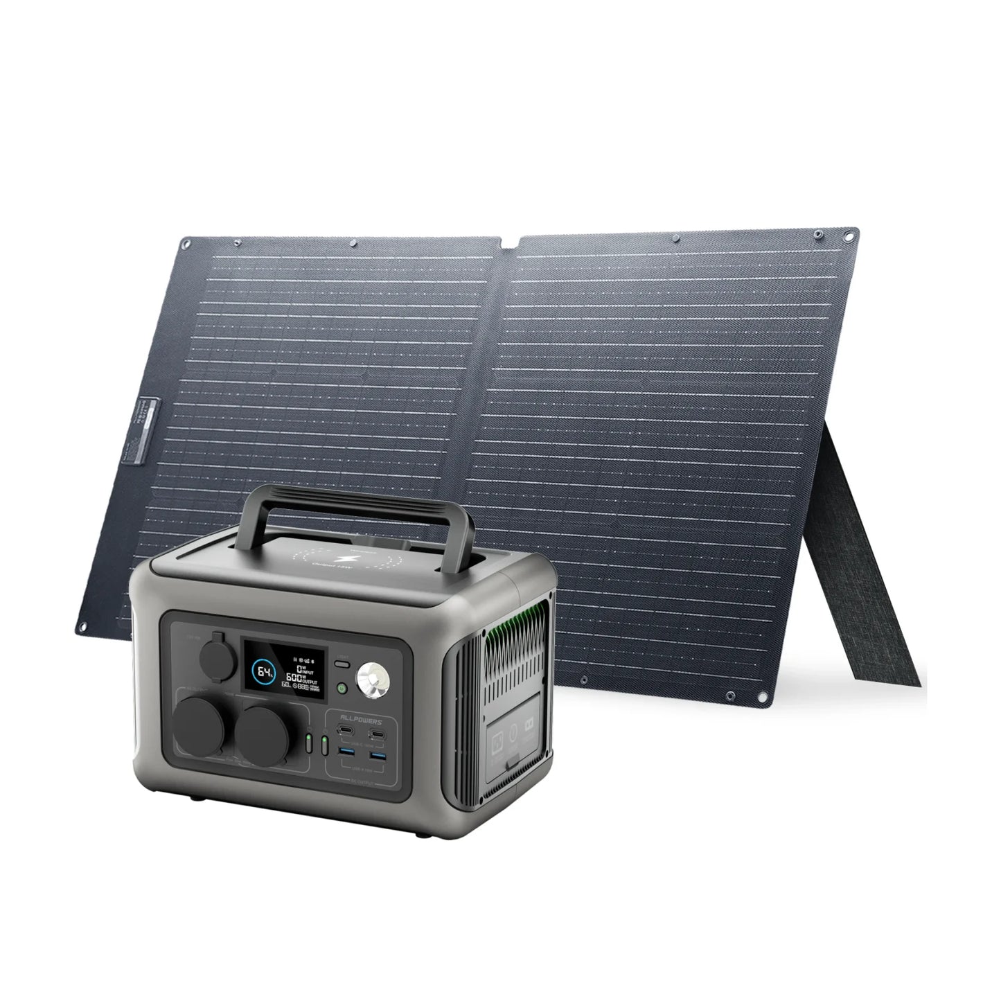ALLPOWERS R600 Portable Power Station LiFePO4 Battery Solar Panel Ready