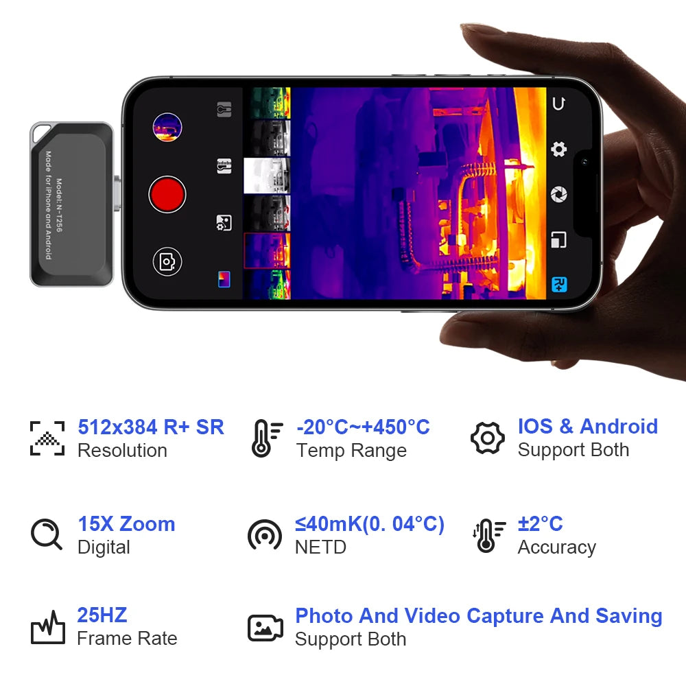 NOHAWK Portable Thermal Imaging Camera for HVAC and Home Inspection