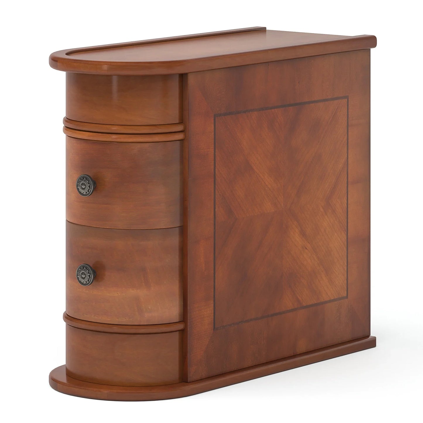 Tribesigns Modern Solid Wood Side Table With Storage Drawer