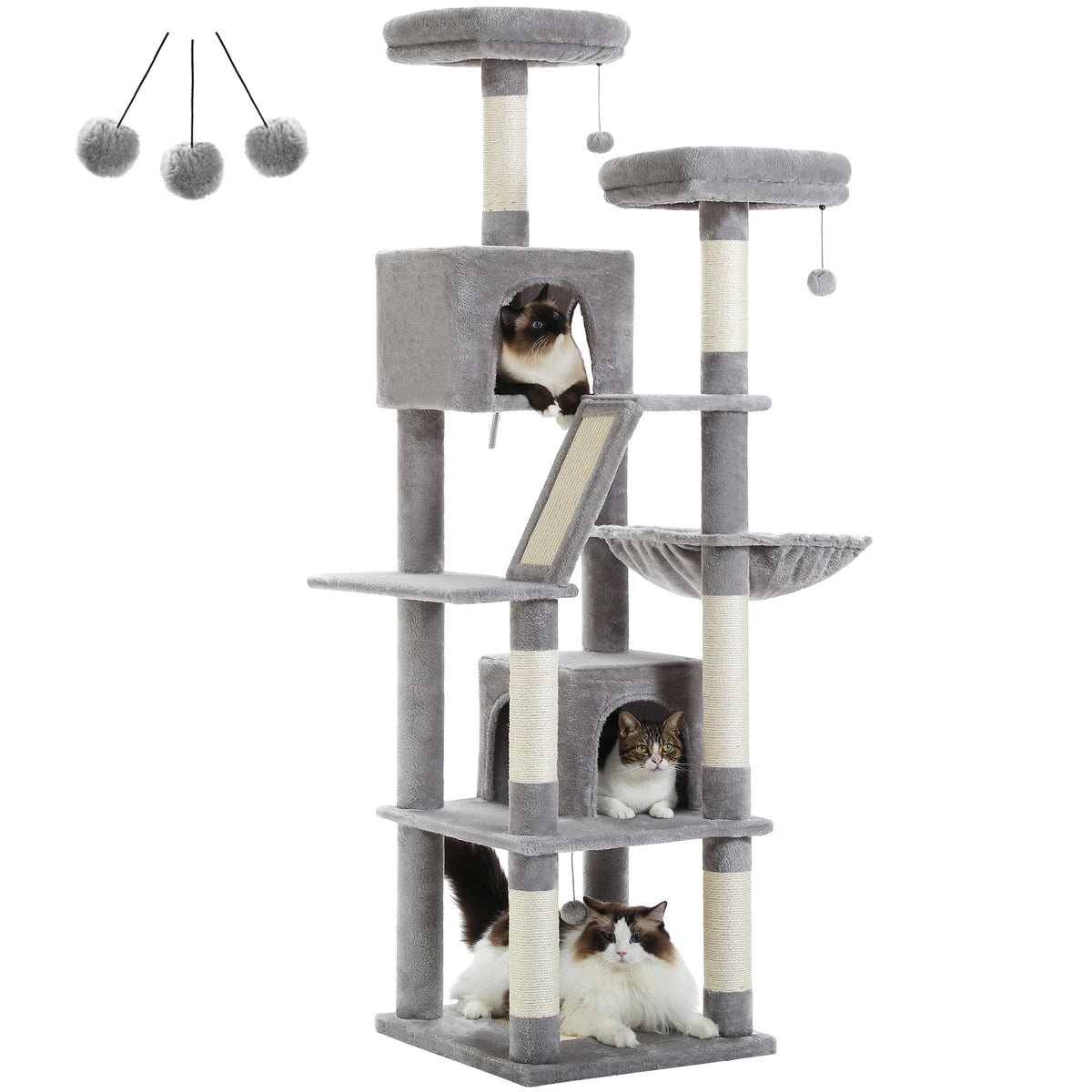 PAWZ Road Multi-Level Cat Tree With Scratching Posts And Perches