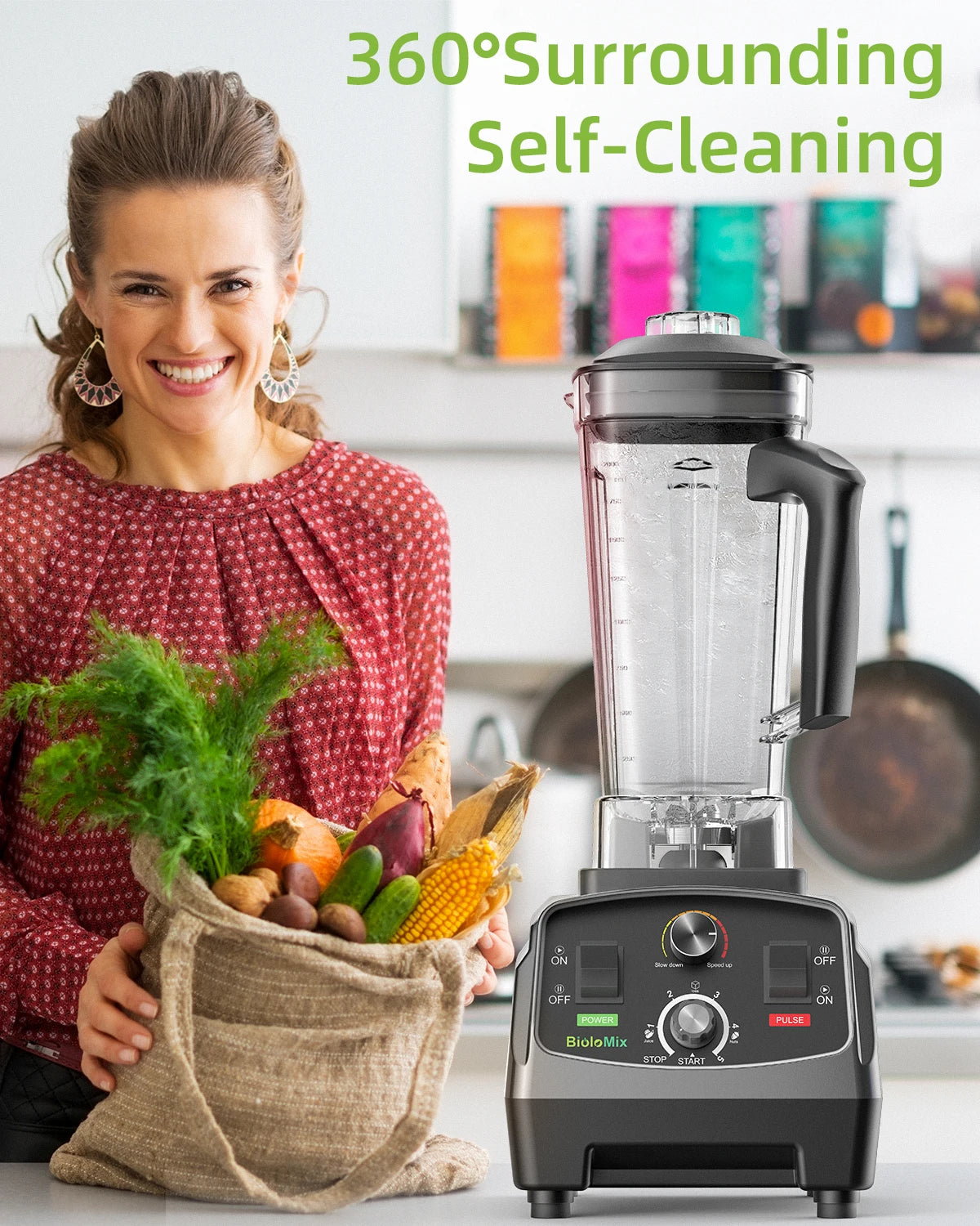 BioloMix Professional Heavy Duty Blender Juicer Kit