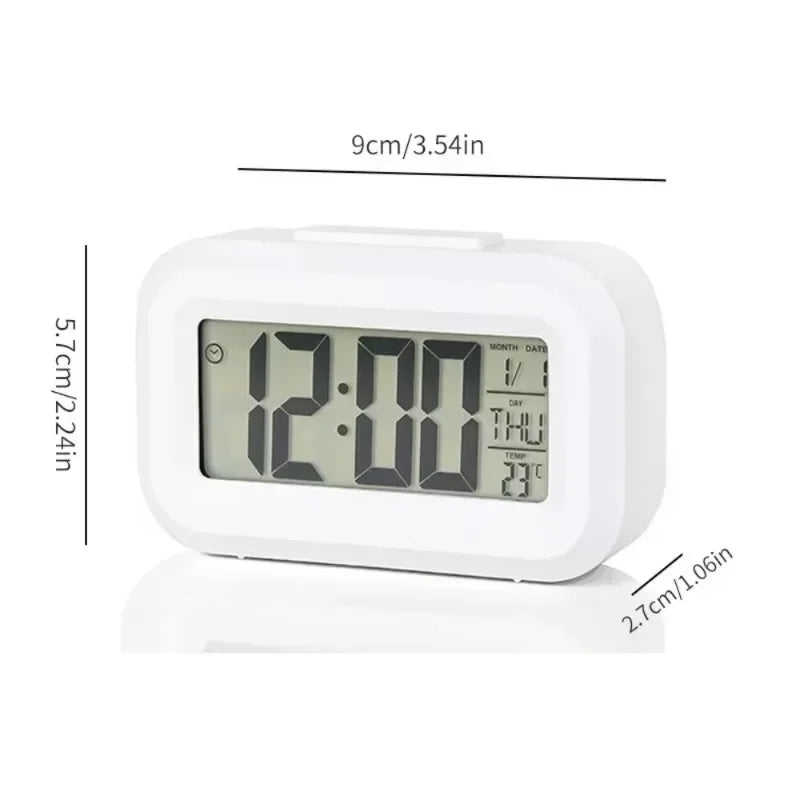 LED Digital Alarm Clock With Calendar Desk Clock Bedroom Decor