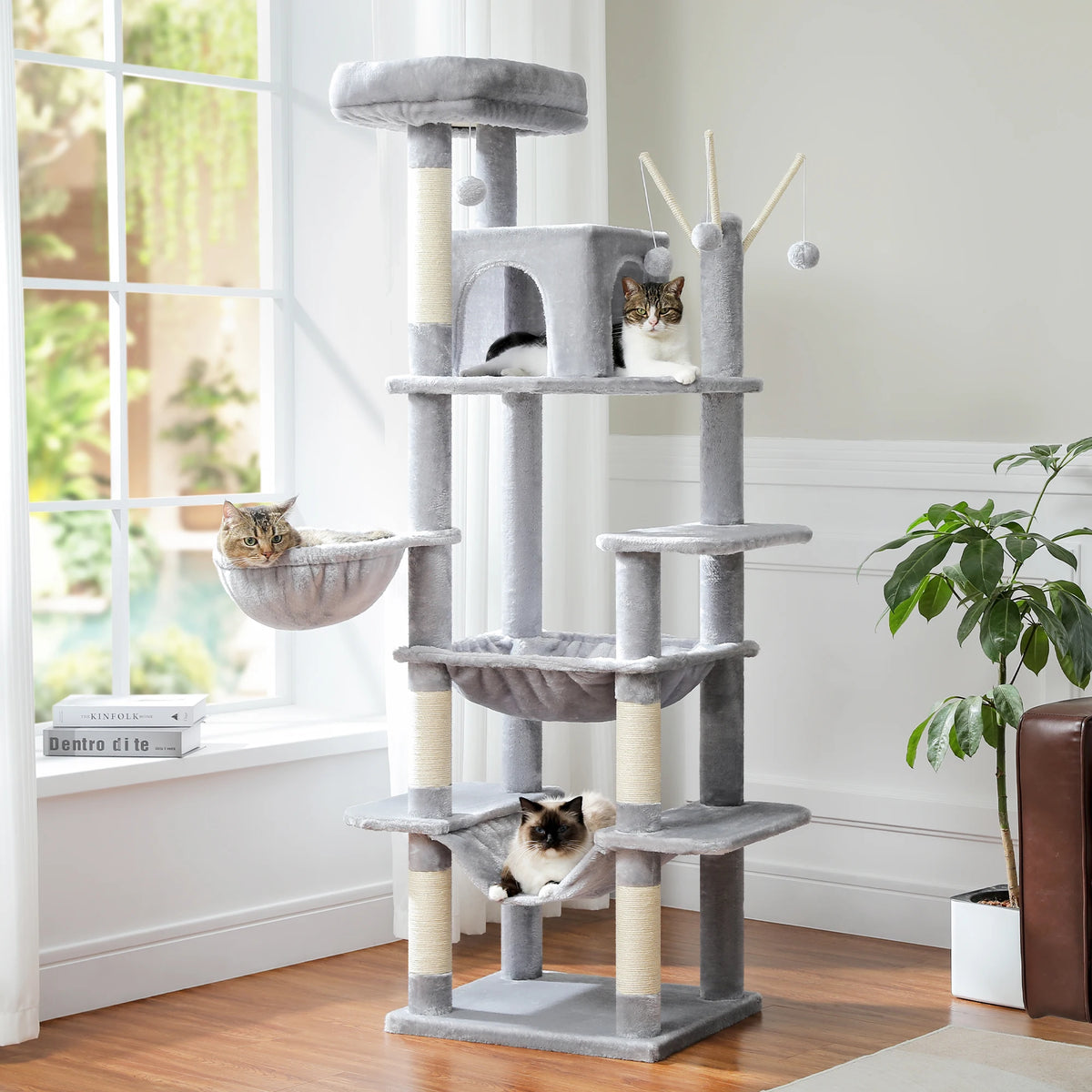PAWZ Road Multi-Level Cat Tree With Scratching Posts And Perches