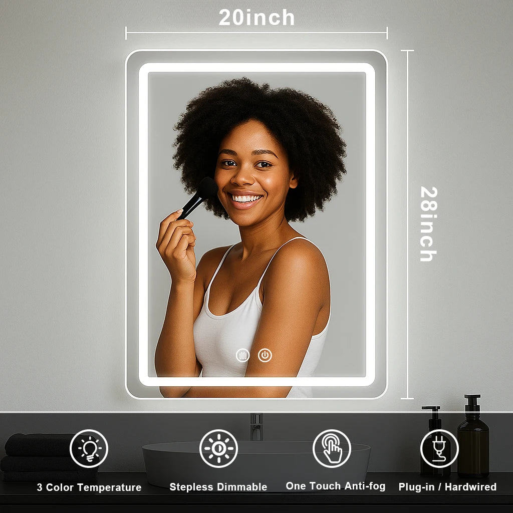 MYGIIVOVO LED Bathroom Vanity Mirror With Backlit Fogless Demister
