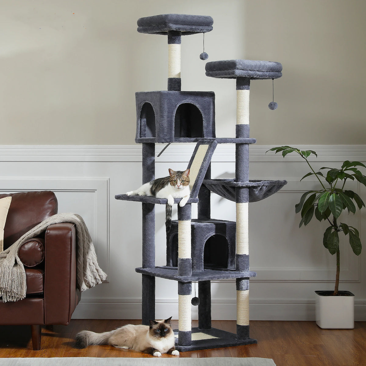 PAWZ Road Multi-Level Cat Tree With Scratching Posts And Perches