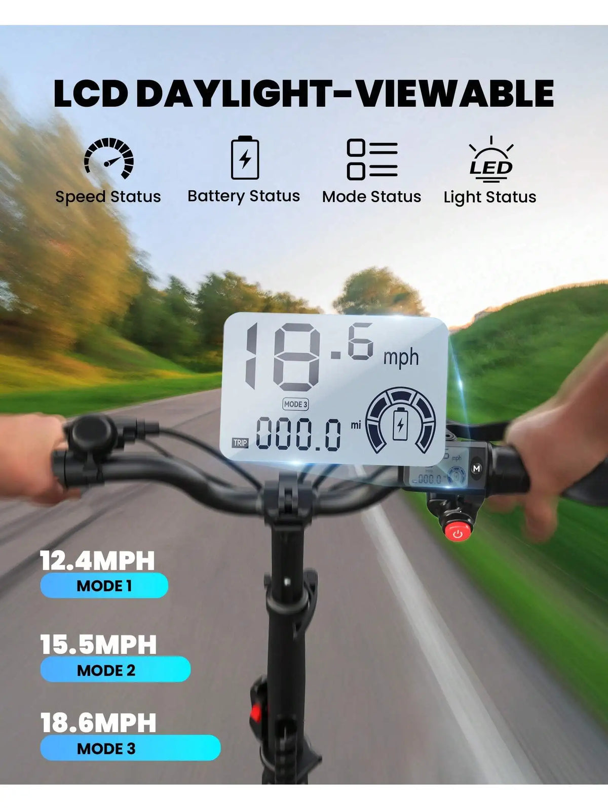 GYROSHOES Adult Electric Scooter with Seat, Basket and Dual Suspension