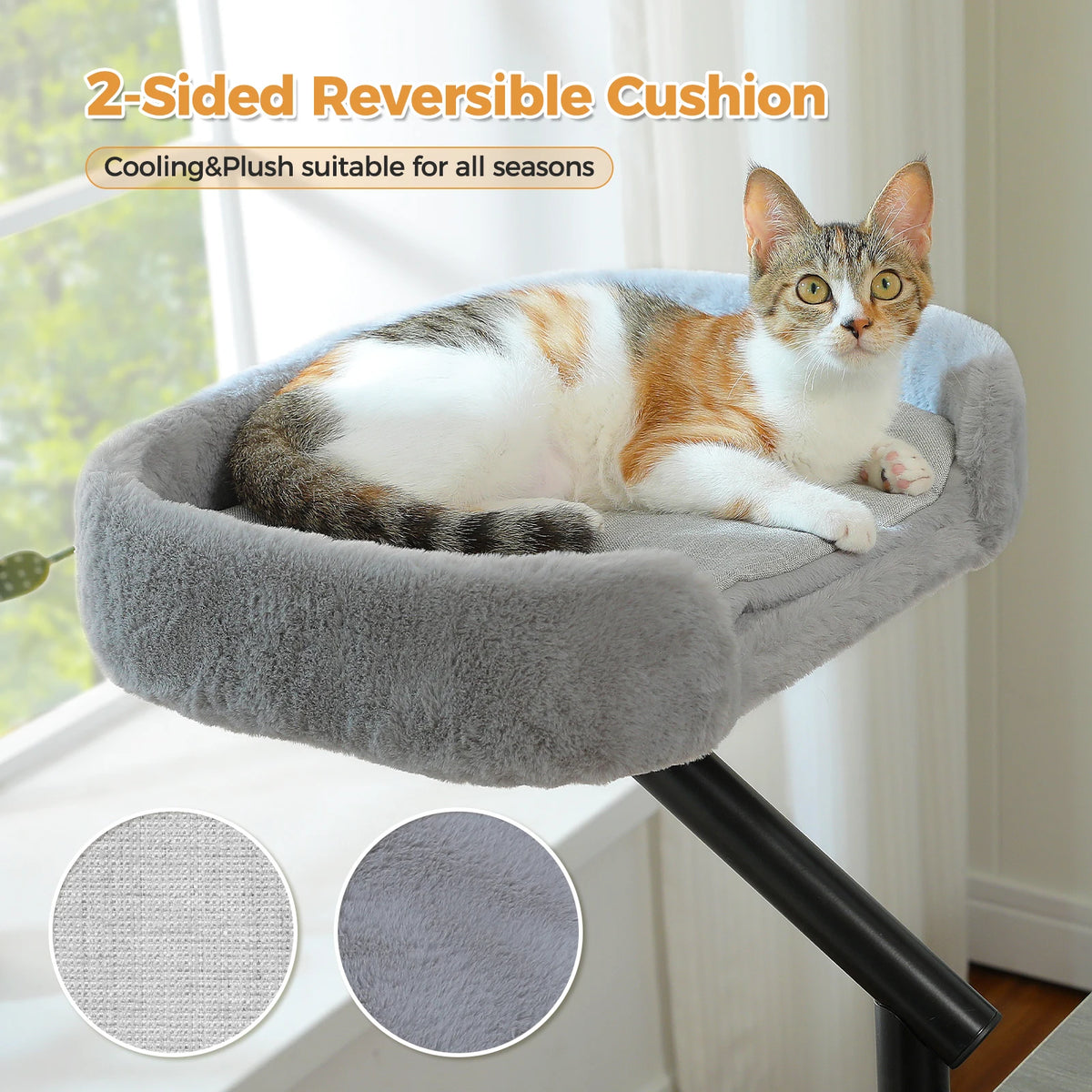 PAWZ Road Rotatable Cat Desk Bed Adjustable Indoor Cat Hammock Stand