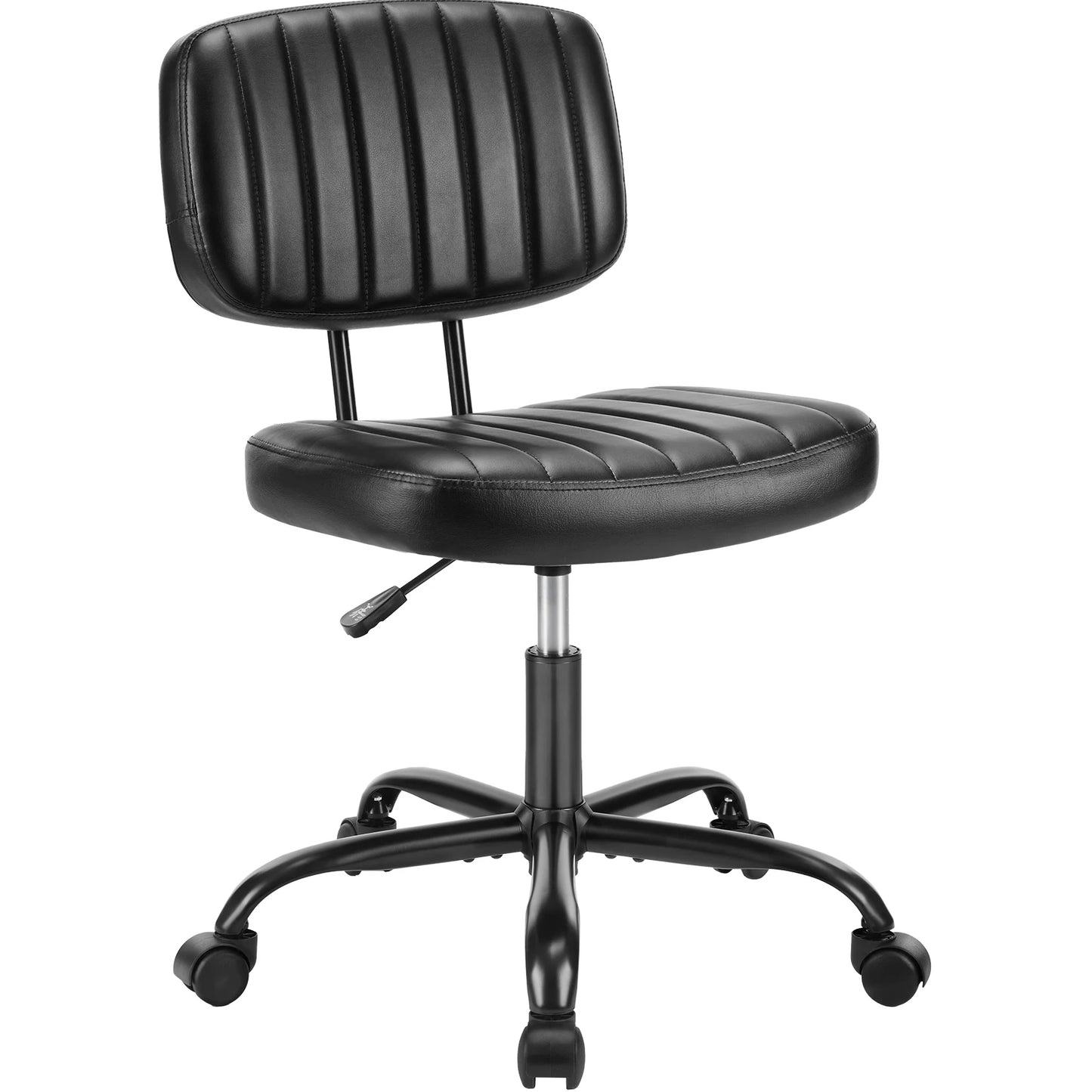 JHK Armless Office Chair With Lumbar Support 360 Degree Swivel