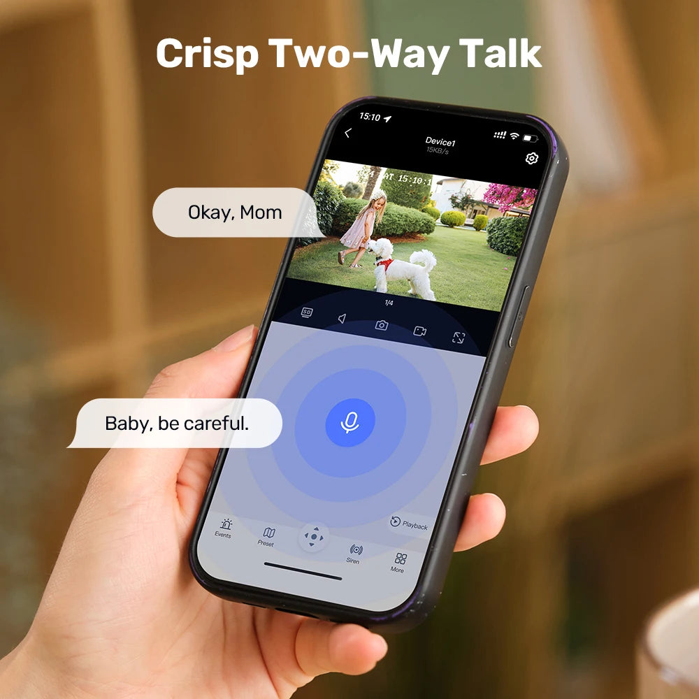 ANNKE 5MP Wireless Security Camera System With Two Way Audio
