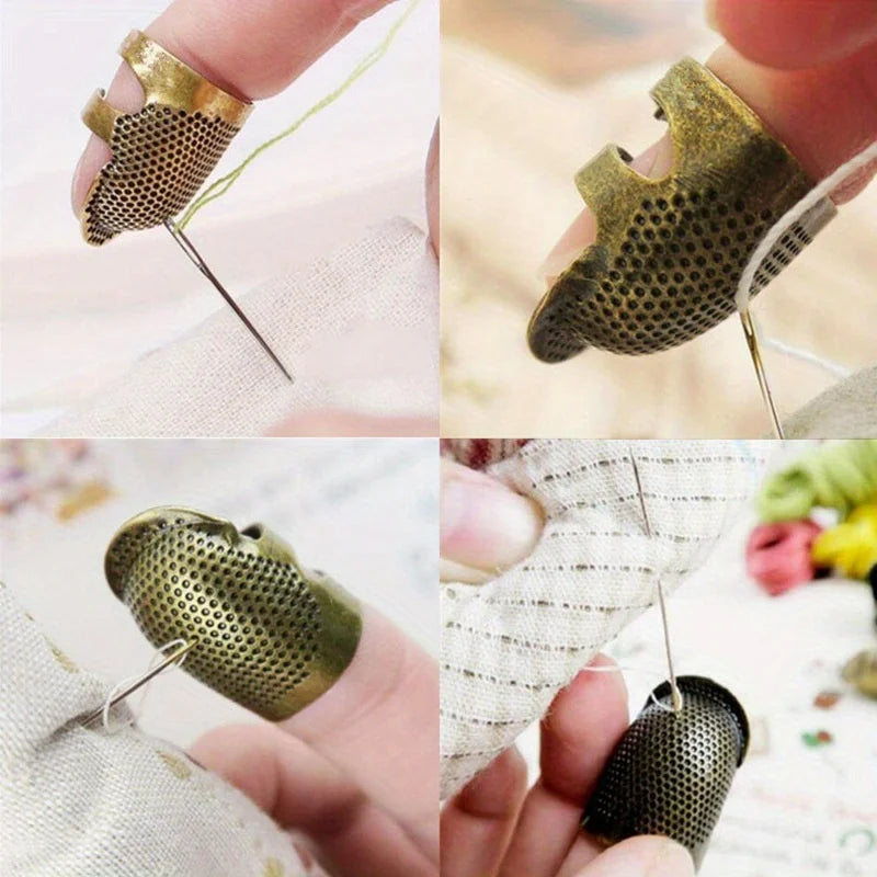 Adjustable Vintage Metal Sewing Thimble For Embroidery Needlework