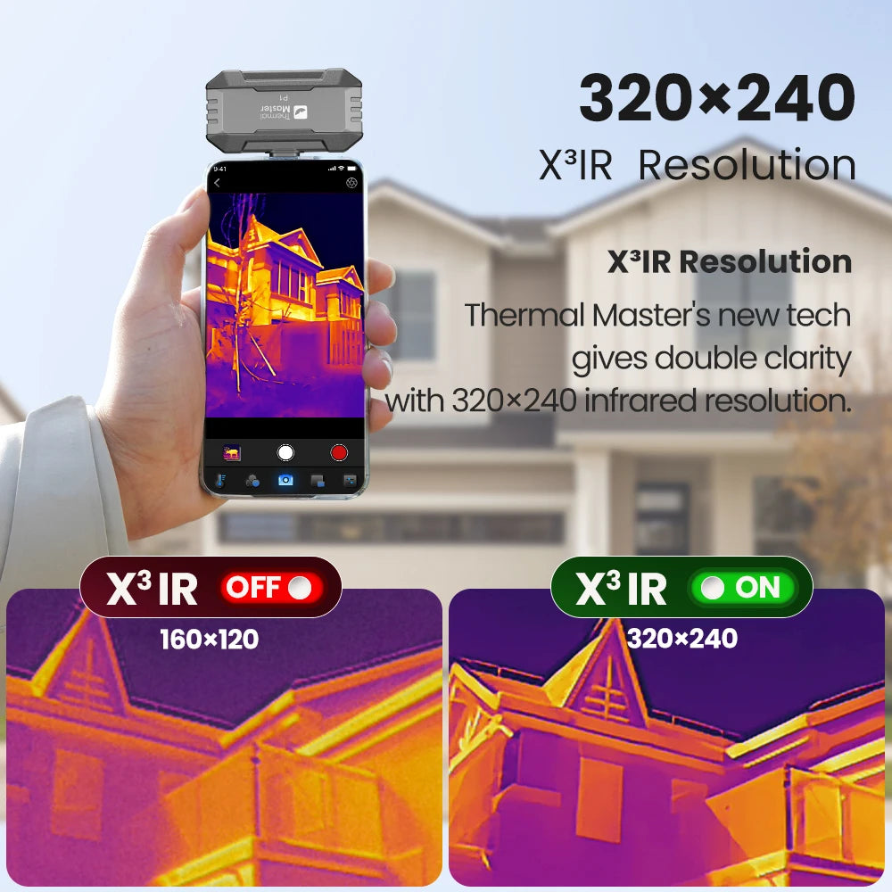 Thermal Master P1 Smartphone Thermal Imaging Camera for Inspections