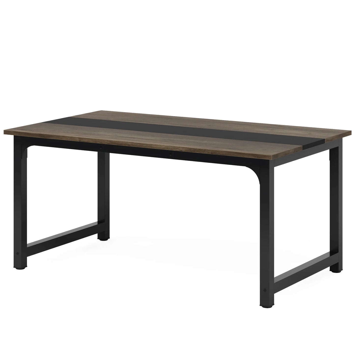 Tribesigns Industrial Wooden Dining Table For Home Kitchen Furniture