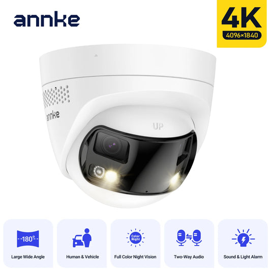ANNKE Dual Lens PoE Security Camera With Human Detection