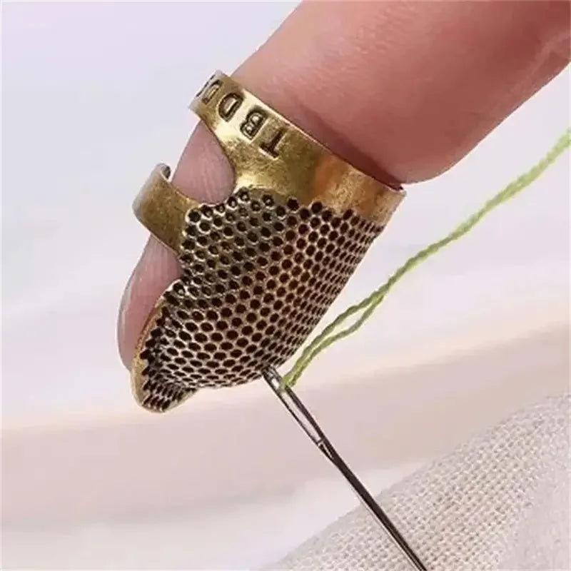 Adjustable Vintage Metal Sewing Thimble For Embroidery Needlework
