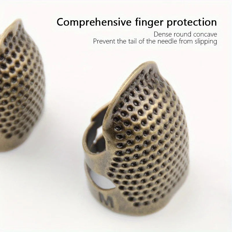 Adjustable Vintage Metal Sewing Thimble For Embroidery Needlework